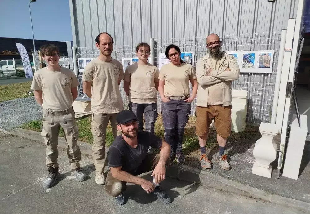 L'équipe de l'atelier Lapidis
