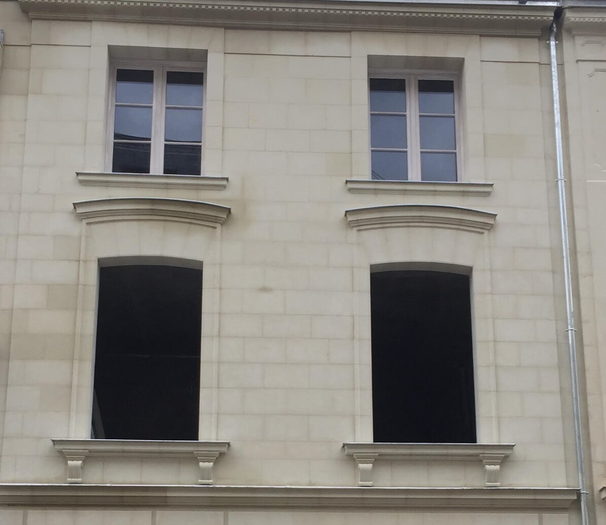 façade tuffeau pierre massive